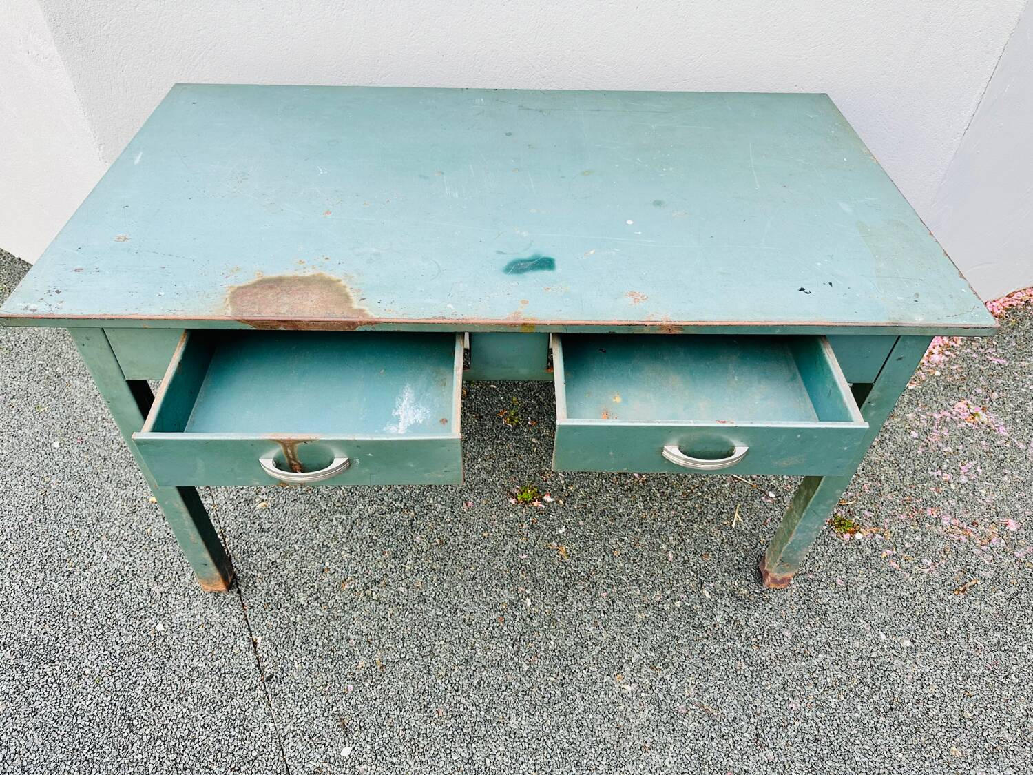 Bureau industrielle table vintage
