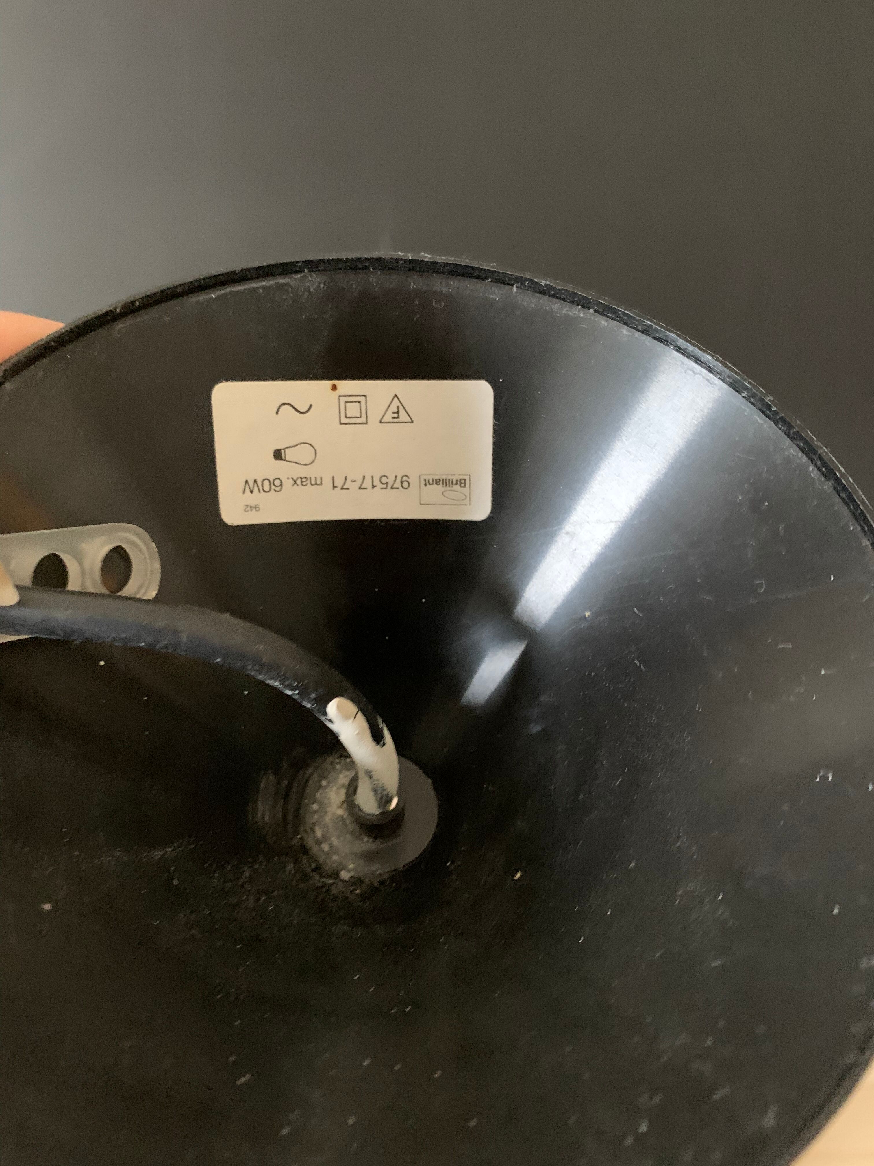 Vintage yellow pendant lamp