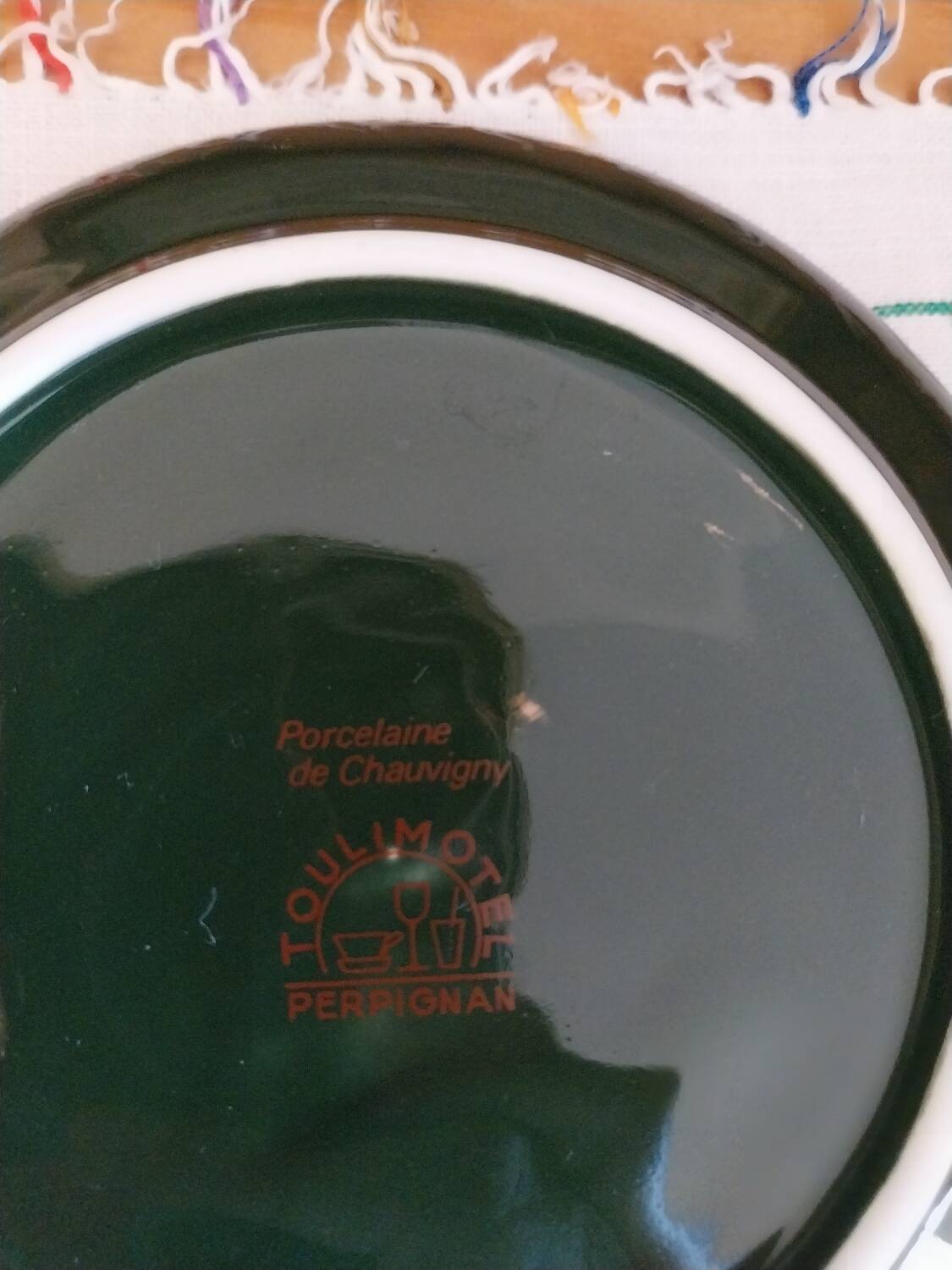 Parisian bistro cups, Chauvigny porcelain