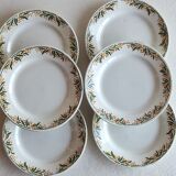 6 Mimosa HBCM dessert plates