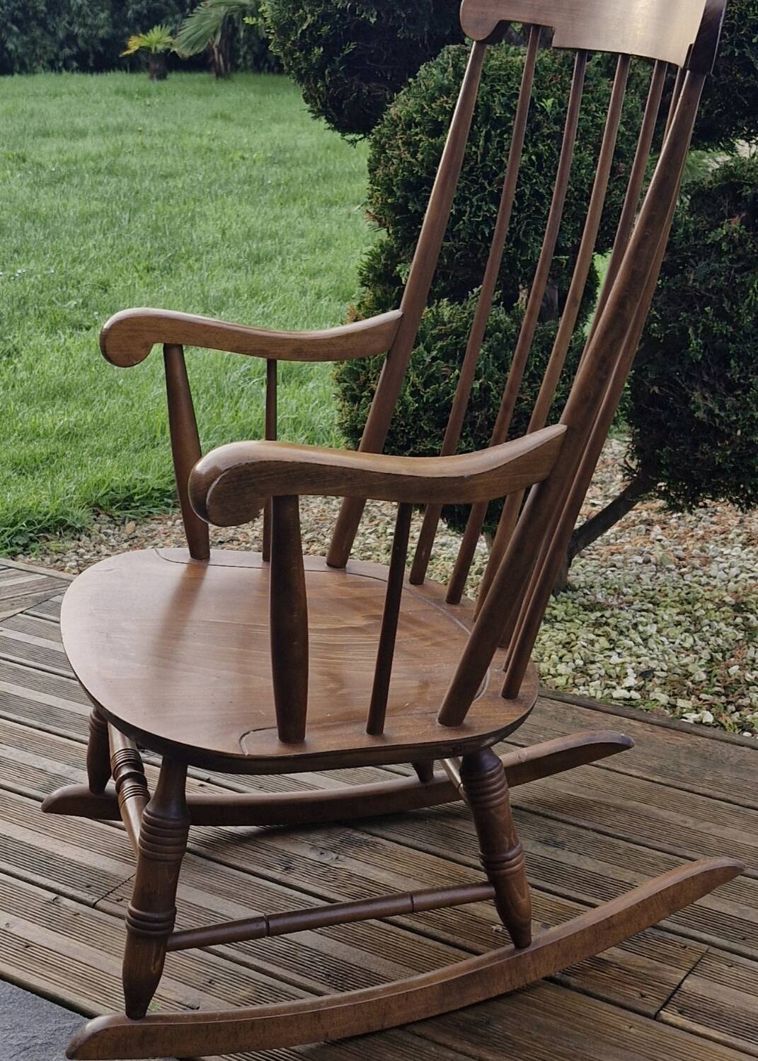 Wooden rocking chair