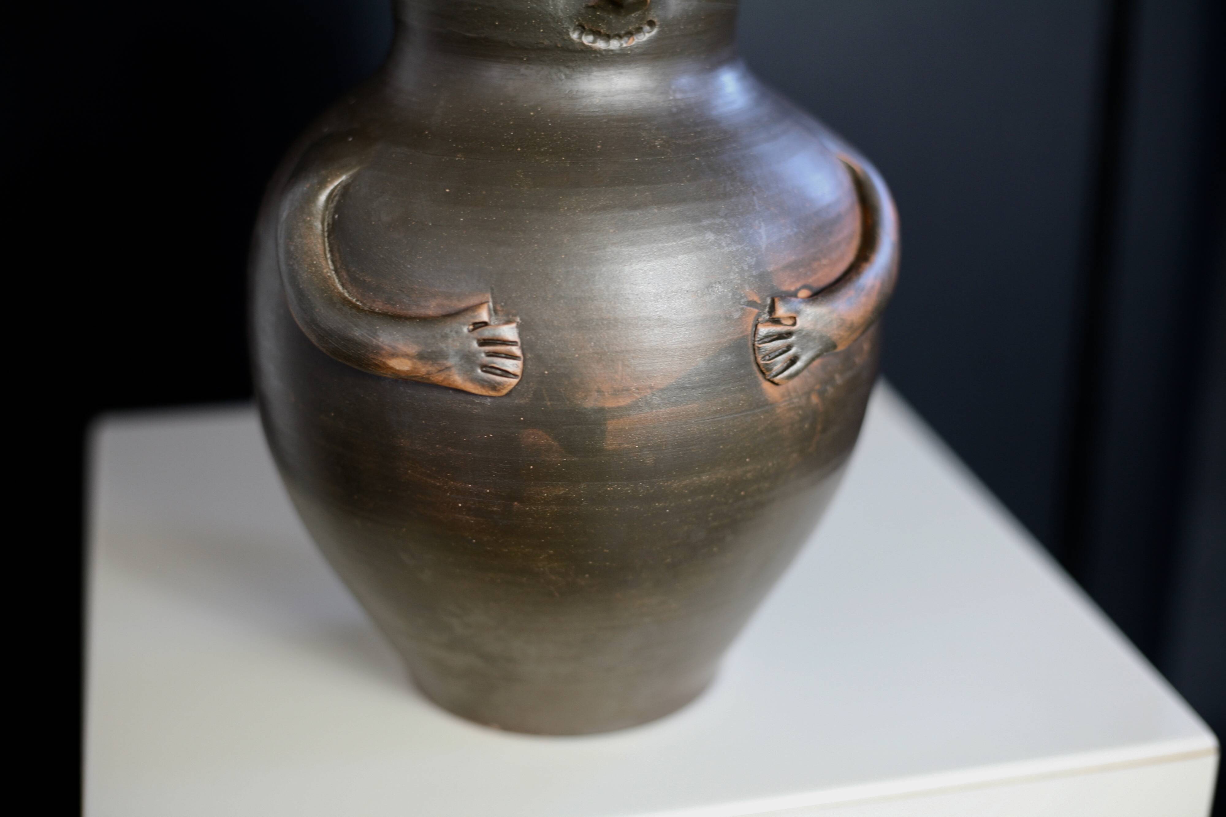 Anthropomorphic ceramic vase. 1970s