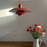 Vintage Louis Poulsen PH4/3 red - Poul Henningsen - danish design pendant