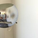 Eyeball floor lamp in chromed metal