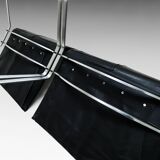 Black Leather Vintage Poul Kjaerholm PK22s for E. Kold Christensen 1960s