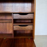 Rosewood Standing Bookcase/Bar Cabinet From Viby Møbelfabrik