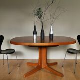 Oval baumann table with extensions from the 60