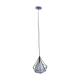 Black metal suspension with white blind