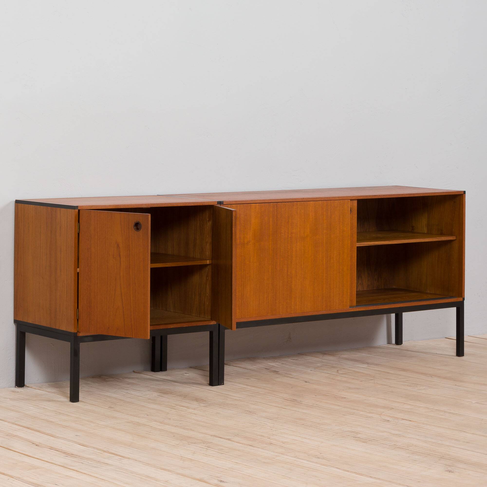 Set of 2 teak credenzas by Aksel Kjersgaard Danish sideboard, 1960s