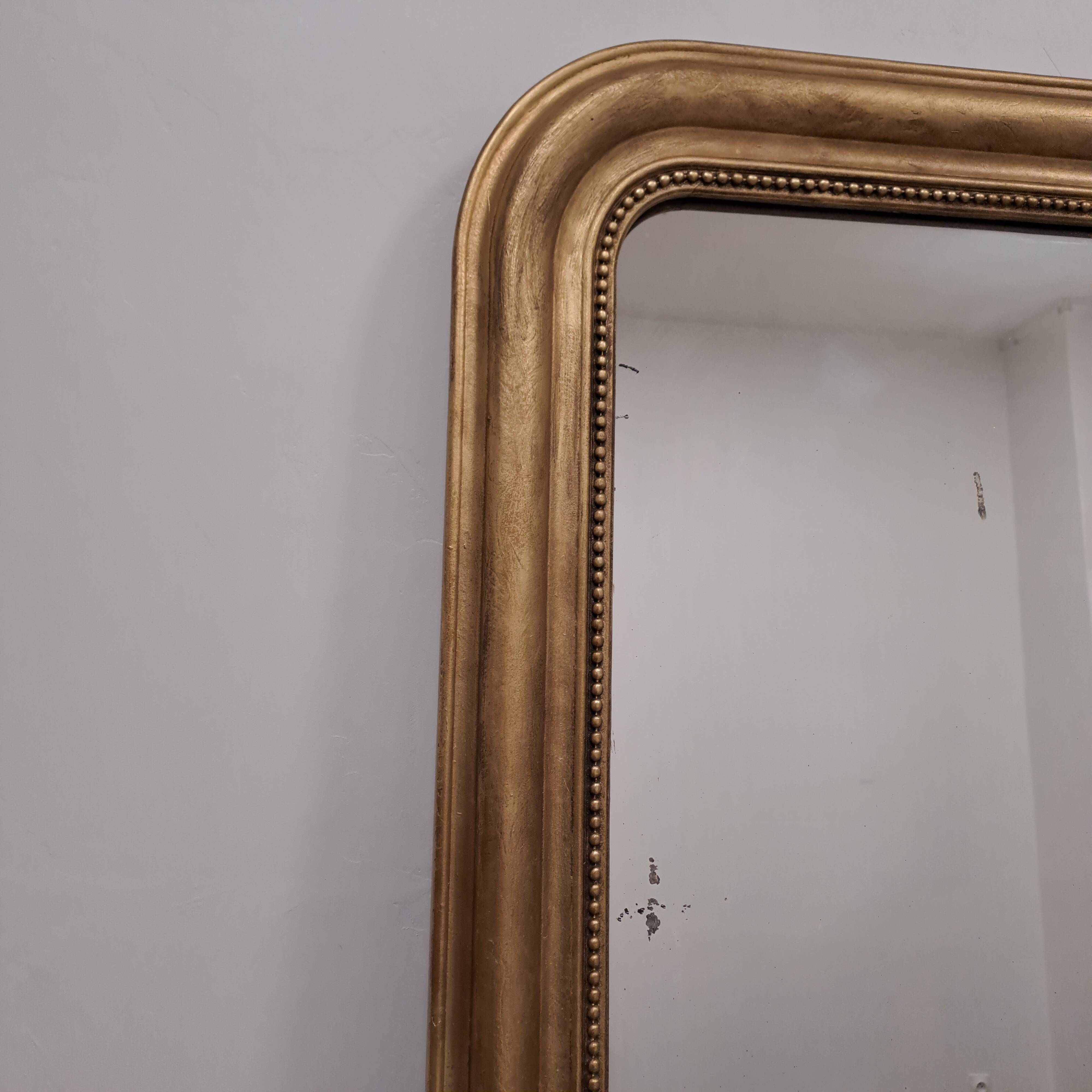 Antique Louis Philippe period gilded mirror