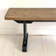 Antique refectory bench in solid wood