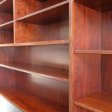 Bibliothèque scandinave en palissandre, Danemark années 1960