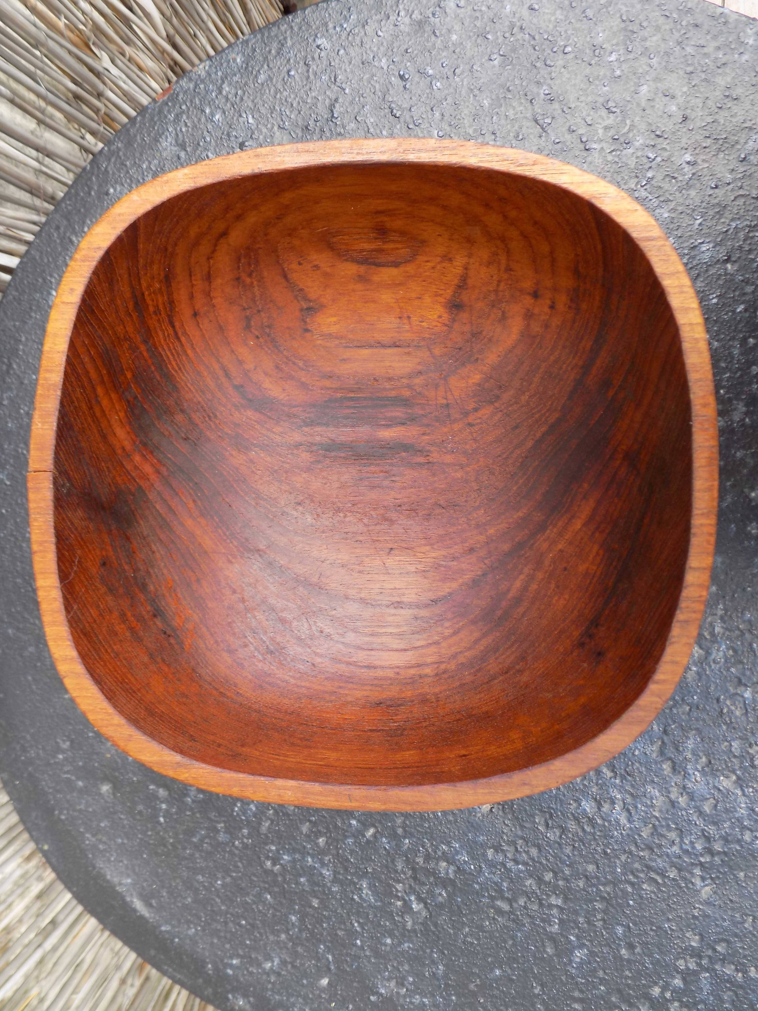 Wooden salad bowl