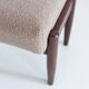 Set of two vintage camel bouclé stools, Edmund Homa, 1960s.