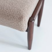 Set of two vintage camel bouclé stools, Edmund Homa, 1960s.