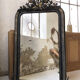 Louis Philippe mirror with pediment - 136x83cm