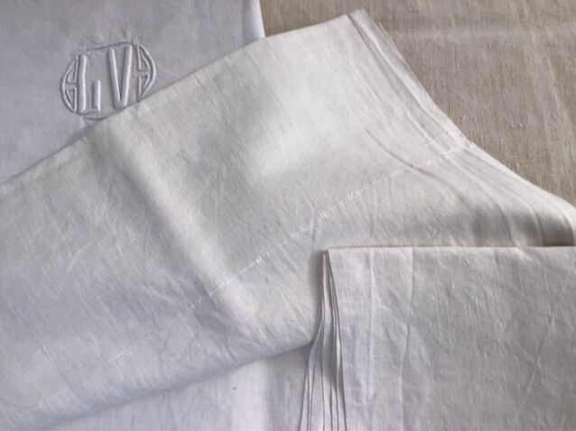 Pair of sheets marked LV