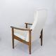 Scandinavian high-back armchair from the 1960s, adjustable headrest, restored