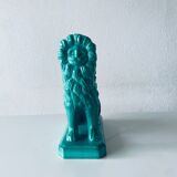 Ceramic lion sculpture