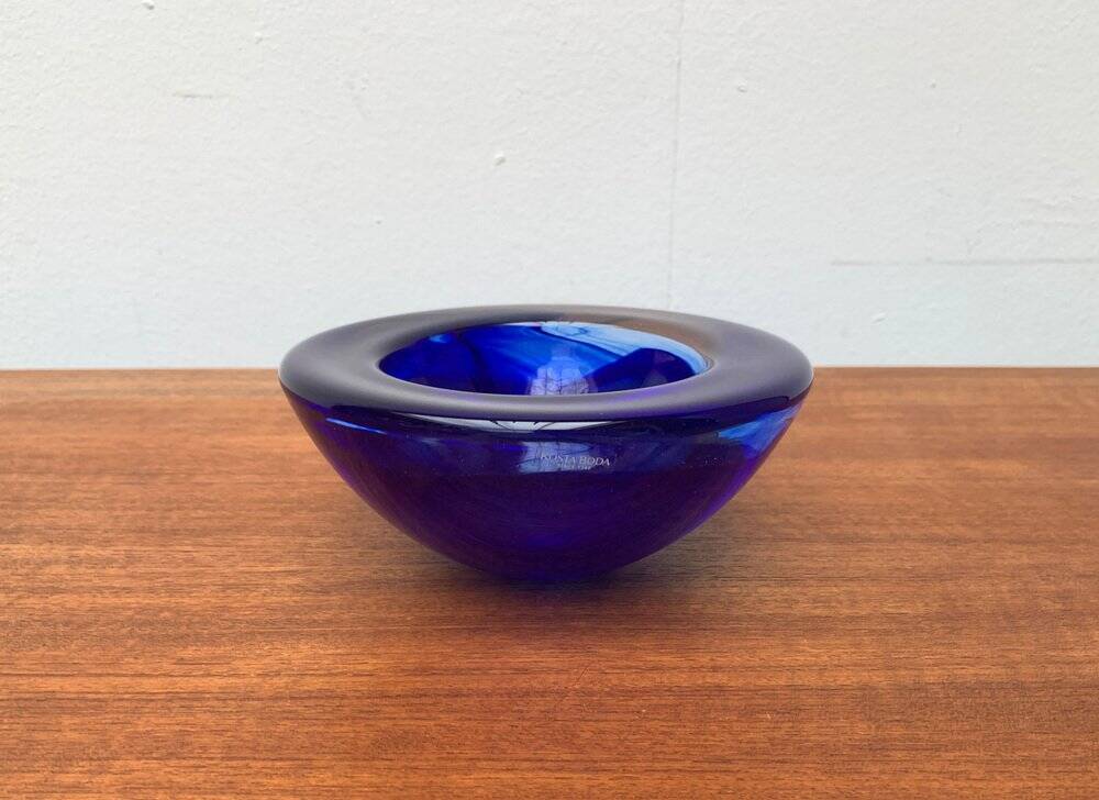 Vintage Swedish glass bowl by Kosta Boda