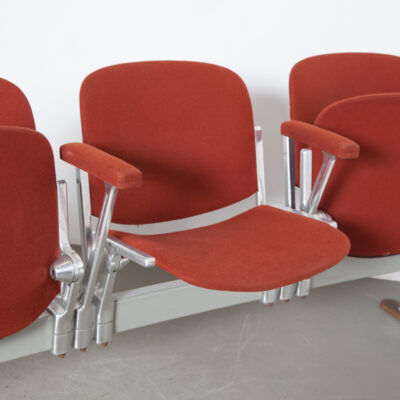 Bench Castelli Piretti Axis 3000 6 seats red