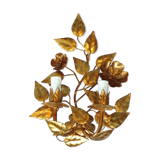 Wall light bouquet of golden iron flower