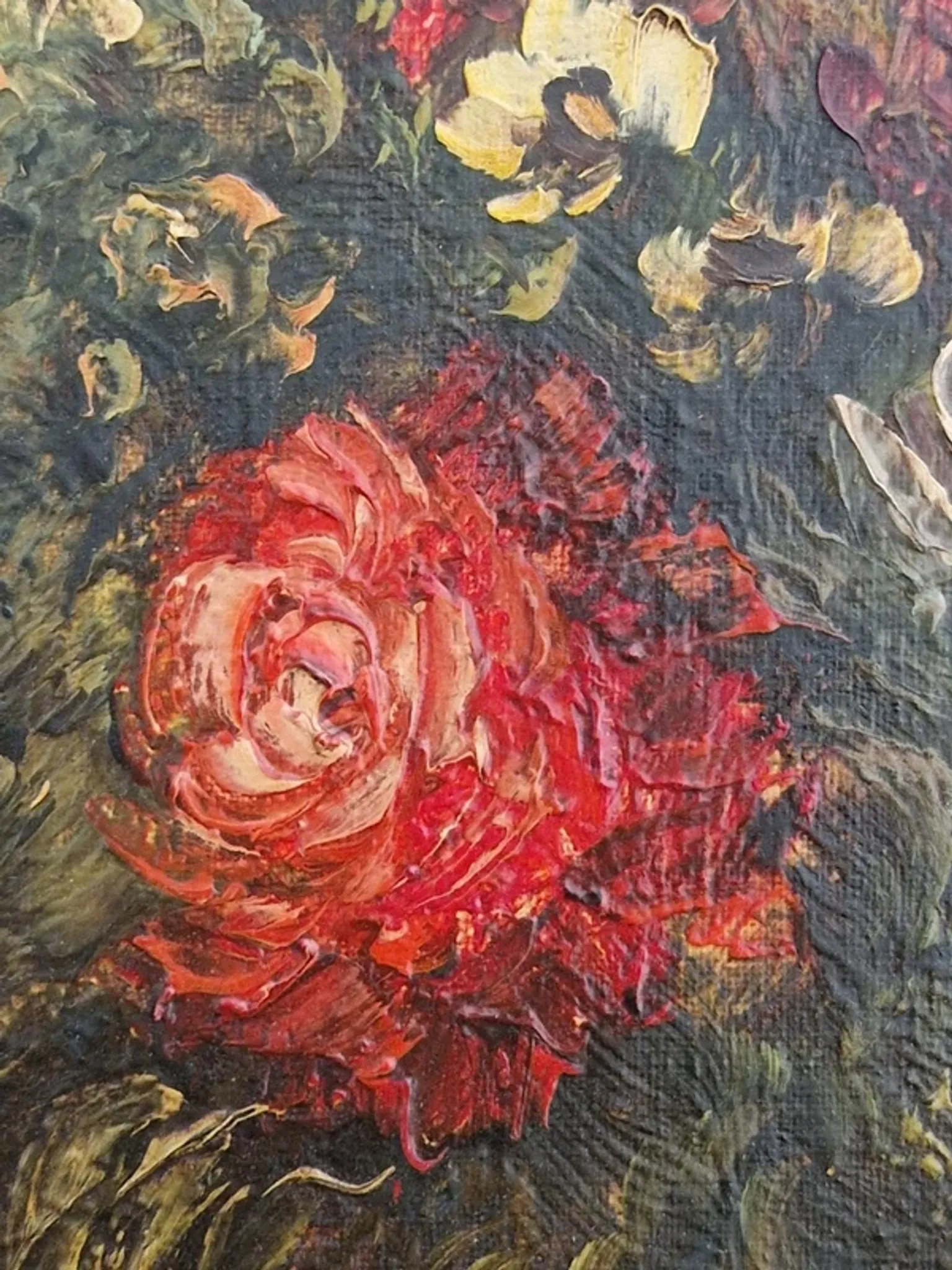 Robert Mogisse (1933) - Oil on canvas - Bouquet of flowers