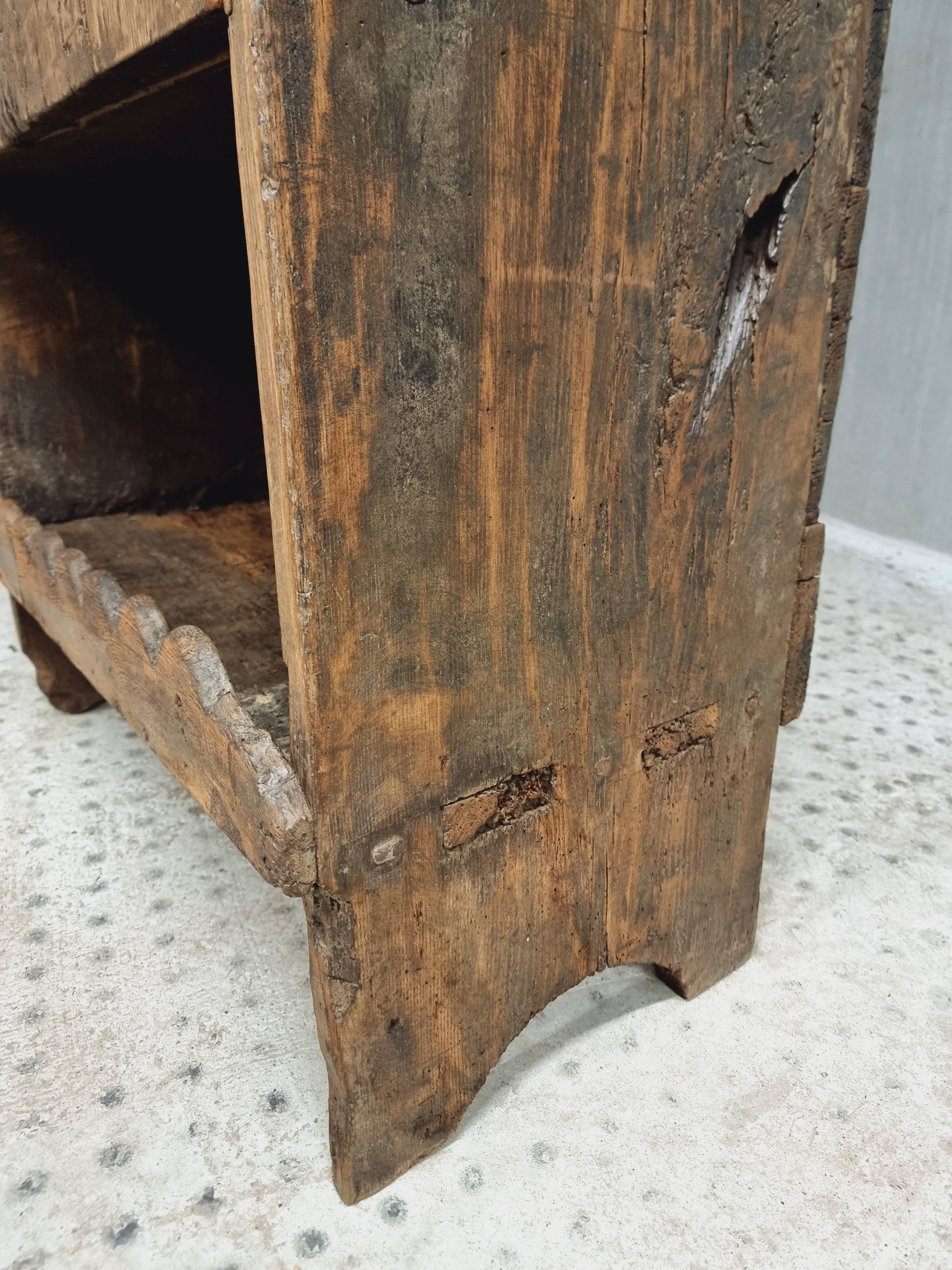 Antique Spanish cabinet chestnut 18th century 88 x 190 cm