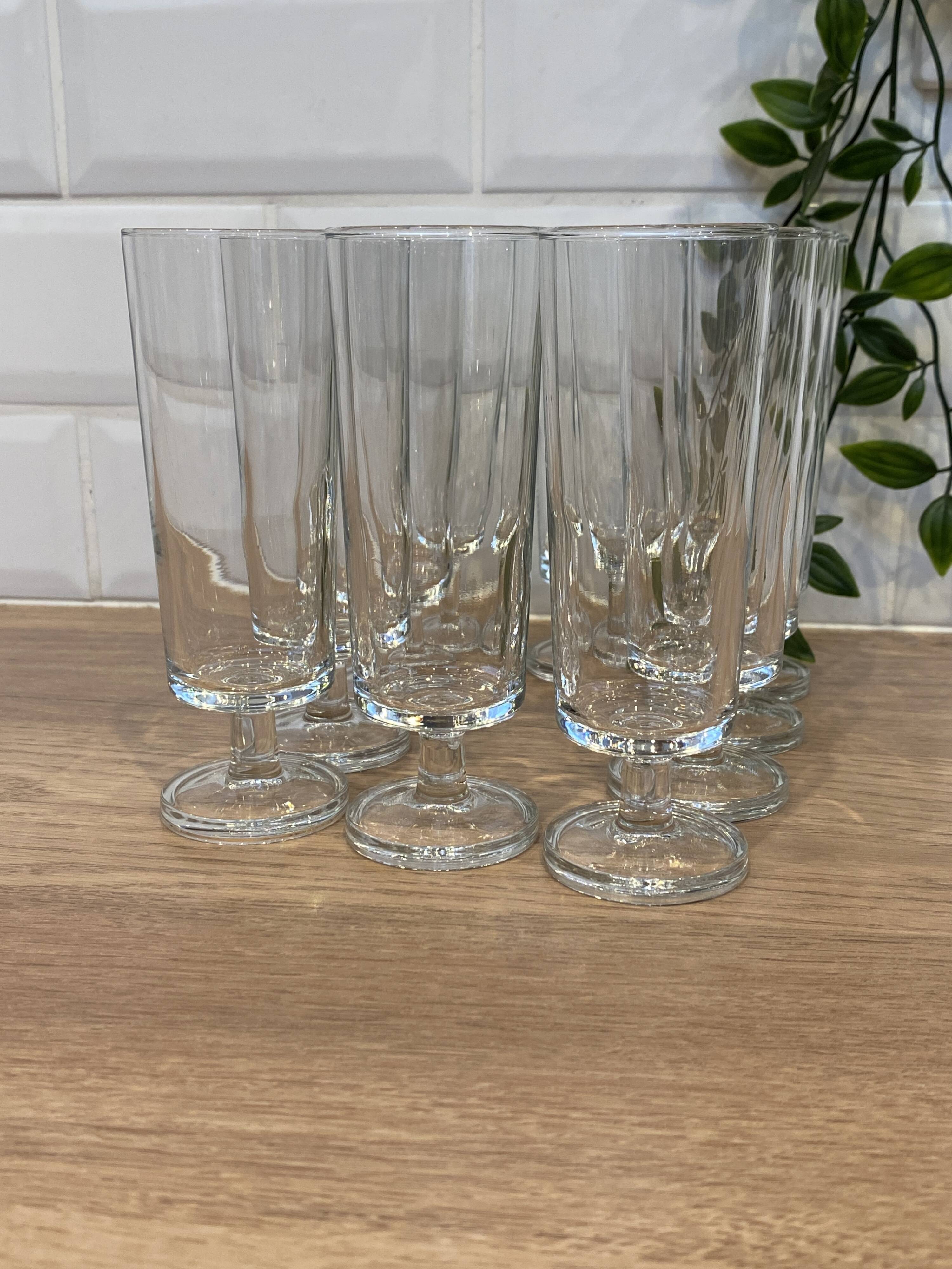 Set of 10 Luminarc champagne flutes