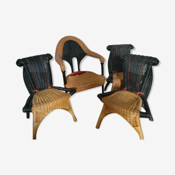 Chairs and armchair