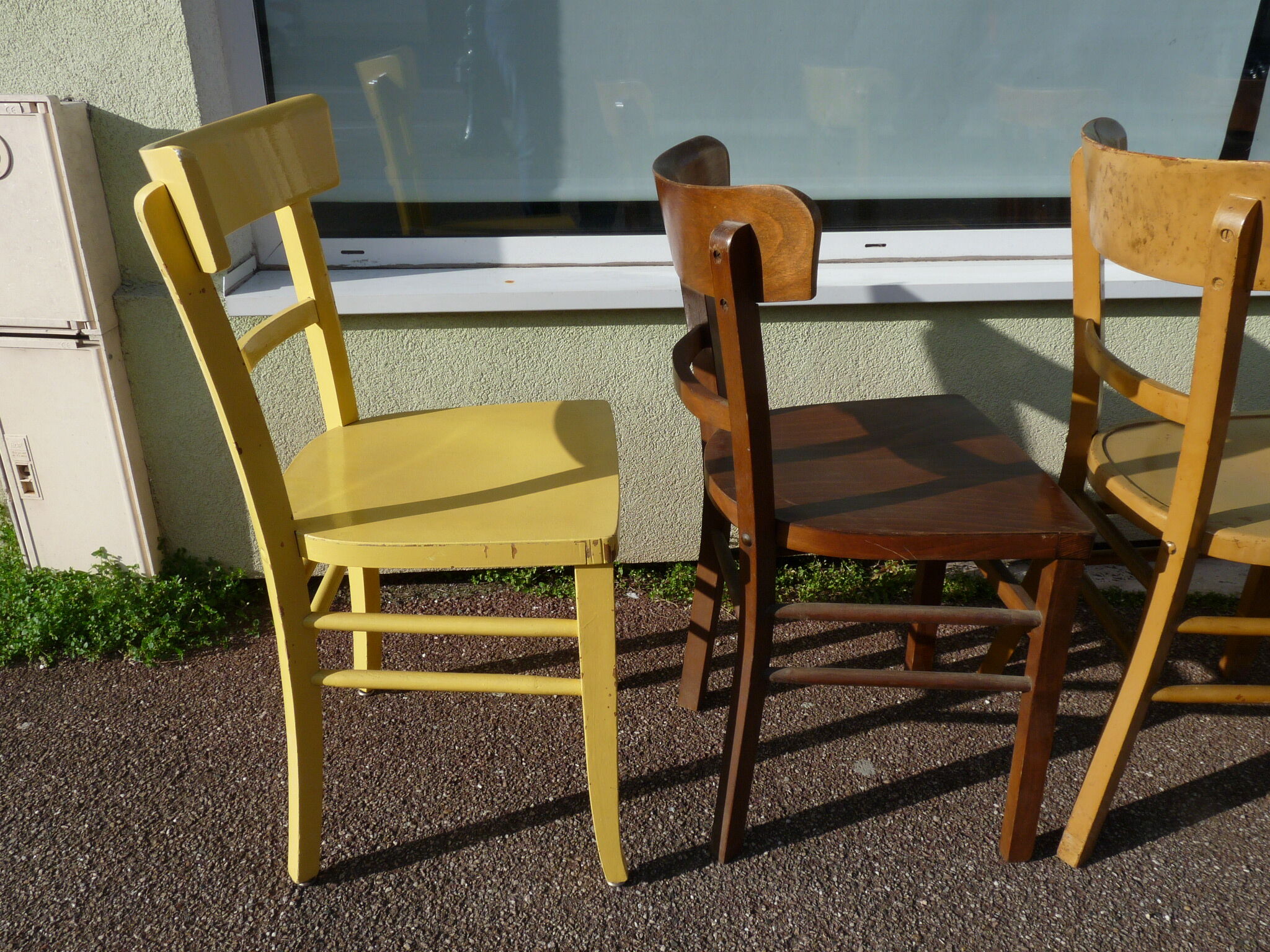 Lot de 6 chaises en bois de bistrot