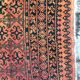 Carpet vintage made afghan turkmen hand 105 x 152 cm