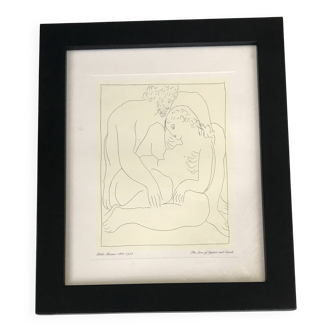 Framed illustration of Ovid's Metamorphoses by Picasso