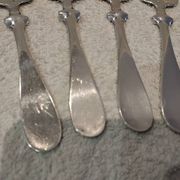 4 silver-plated absinthe spoons by Christofle, 17.5cm