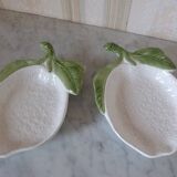Set of two white ceramic ramekins