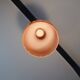 Suspension 1970 en verre orange