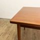 Extendable mid century teak dining table with pull out leaves, denmark, 1950s