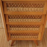 Rattan dresser
