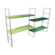 Floor string style tomado 1960 green metal 2 tones 4 tablets 3 uprights rising or small traces