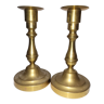 Pair of brass candlesticks