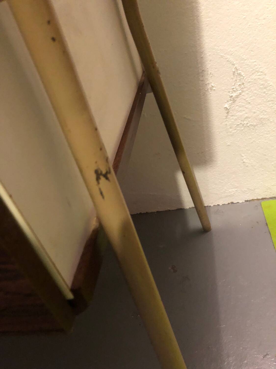 1960 VINTAGE DESK FORMICA METAL TUBING 4 DRAWERS