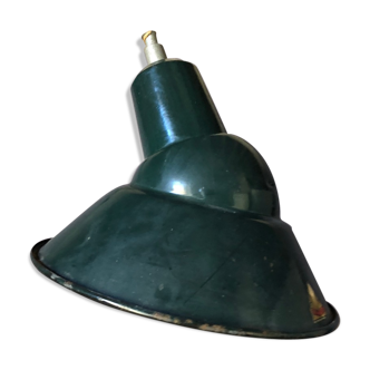 Lampe atelier industriel vert-blanc