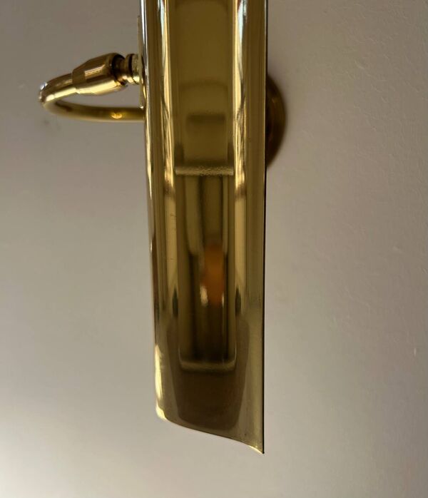 Paire d’appliques XL vintage orientable laiton, France 1970