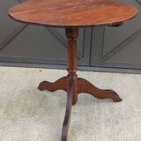 Old wooden pedestal table/side table