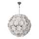 Contemporary White Lotus Murano Glass Sputnik Chandelier