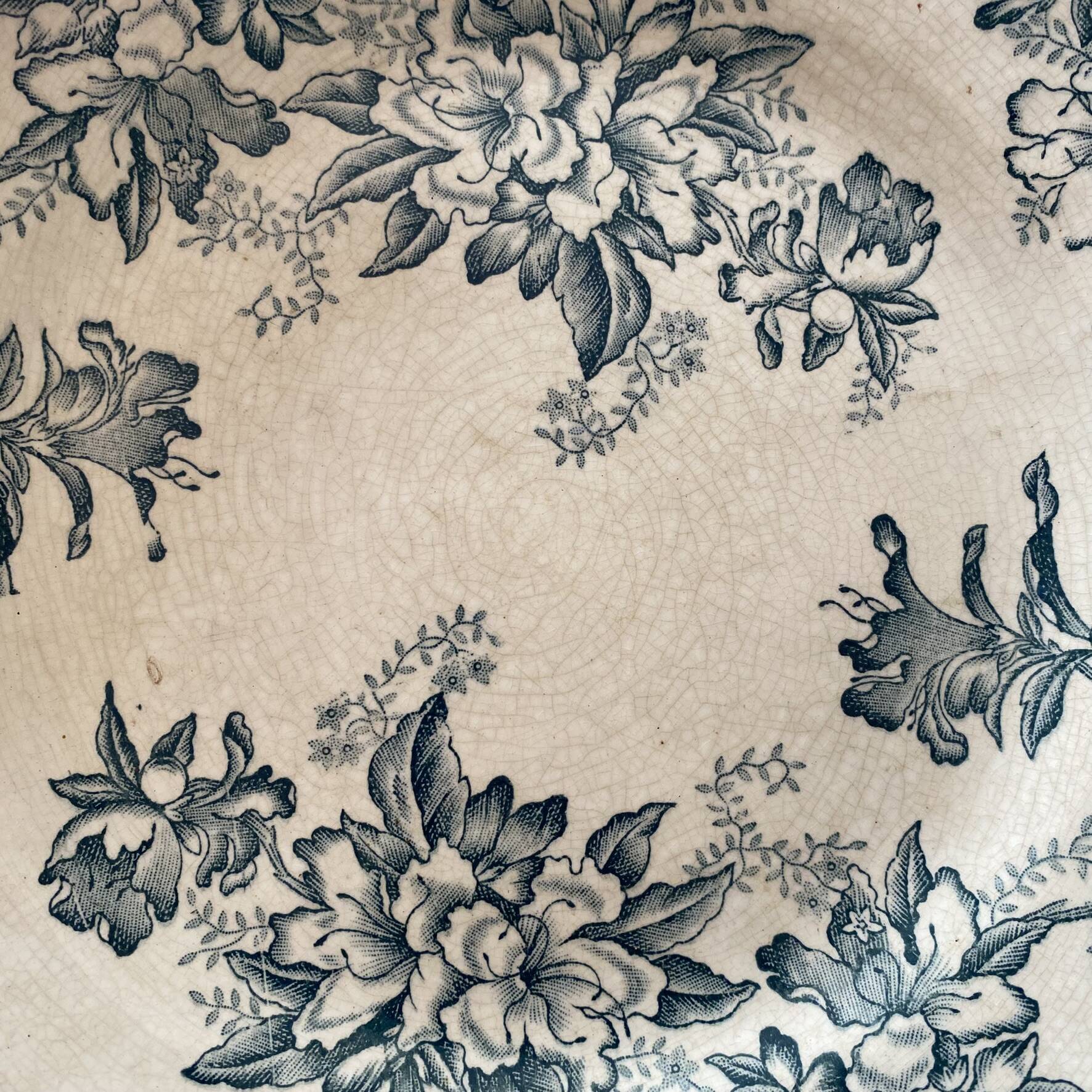 Ironstone plate "Floreal" 29.5 cm