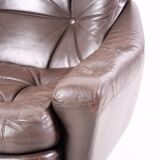 Modular leather sofa by michel cadestin for airborne
