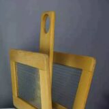Wooden and glass magazine rack