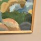 Original Swedish Oil on Canvas – “Coast” by Weronica – Dated 1980 – Vintage
