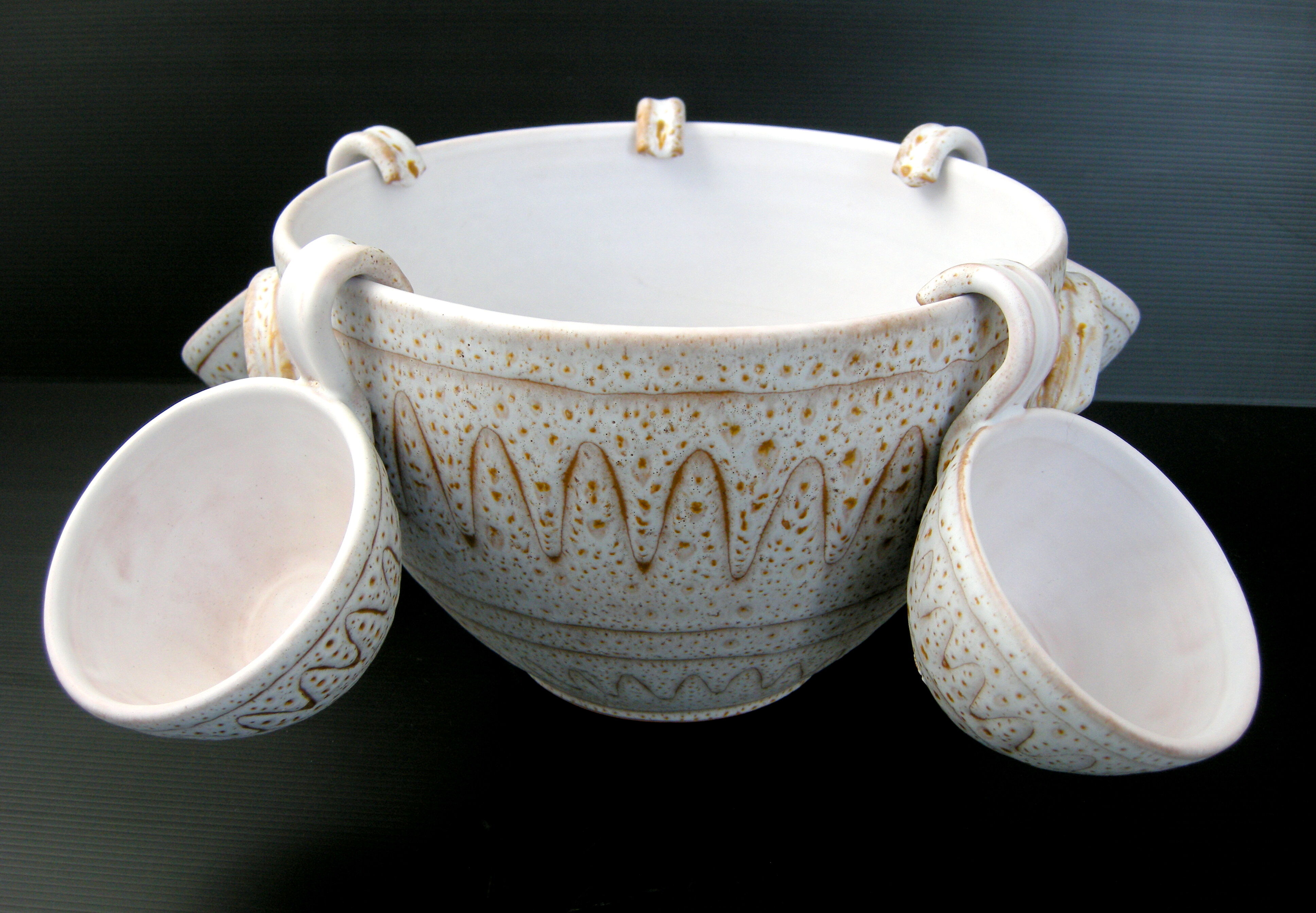 Service at sangria Jean Austruy vintage 1960